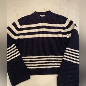 Claire Rose x NA-KD Rib Knitted Striped Sweater (Size X-Small)